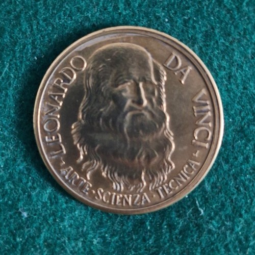 Medaglia leonardo vinci - leonardo,