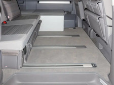 Tappeto velluto per VW T6/T5 California Beach dal 2011 con panca 2 posti grigio palladio