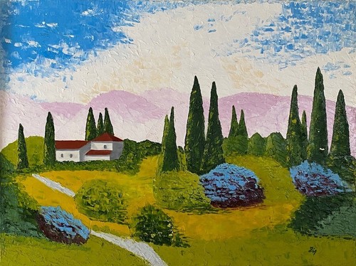 Quadro olio toscana - quadro, "toscana"