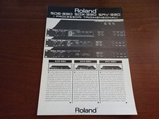 ROLAND SDE-330 SDX-330 RARA VINTAGE BROCHURE CATALOGO 1993 - DA COLLEZIONE