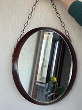 Specchio da parete legno noce