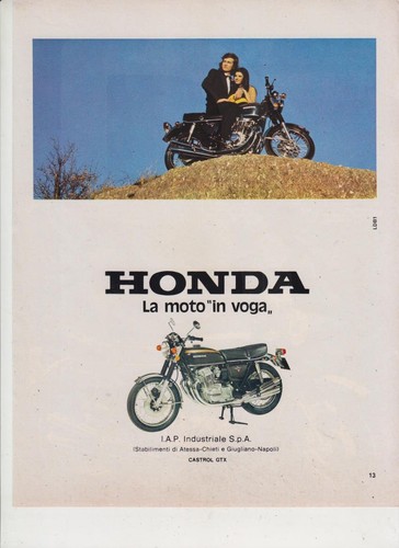 Advertising pubblicità moto - pubblicità,