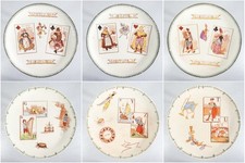 ⚜️ ANTICO SET 6 PIATTO CERAMICA H. BOULENGER & CIE CHOISY-LE-ROI EPOCA 1800