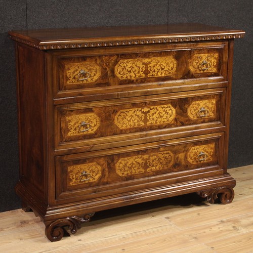 Comò legno intarsiato - in,