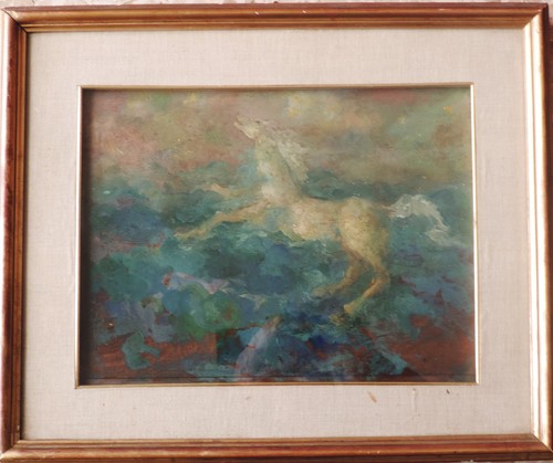 Dipinto olio tavola 23 5 - dipinto, cm