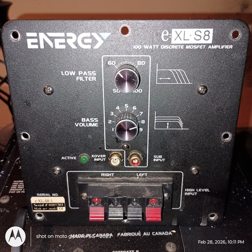 Energy s8 subwoofer - energy, e:xl-s8