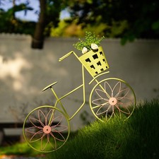 Portavasi per biciclette, portafiori a forma di bicicletta, paletto da giardino
