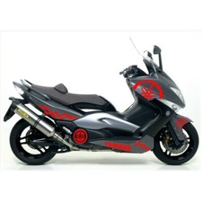 SET 12 ADESIVI ROSSO CARENA 70X70CM per Yamaha 500 T-MAX 2008-2011