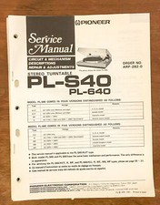 Pioneer PL-S40 PL-640