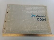 catalogo parti di ricambio originale trattore Lamborghini 1987 C664 C 664