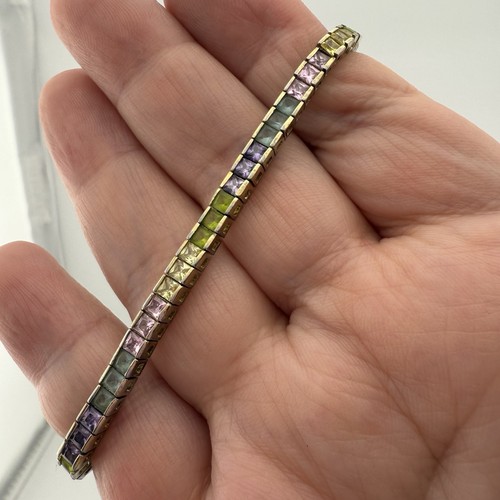 Bracciale tennis argento - bracciale,