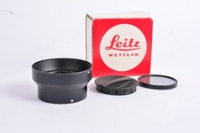 Leitz Leica 12508 paraluce + Tappo 14171 + filtro polarizzatore per Summilux R 5