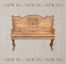 VECCHIA CASSAPANCA LEGNO 105xh.83p35 Kg 17 BAULE LEGNO  PANCA LEGNO CONTENITORE 