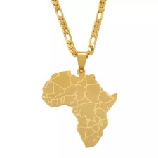 CIONDOLO MAPPA DELL'AFRICA -