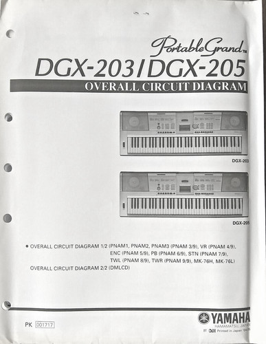 Yamaha dgx 203 - dgx-203, dgx-205