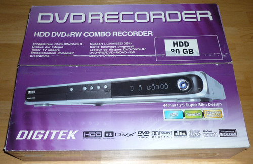 Digitek dvd recorder 80gb - *dvd,