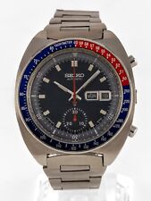 Seiko 6139-6005 Pogue Automatic Chronografo Nero Pepsi Dial