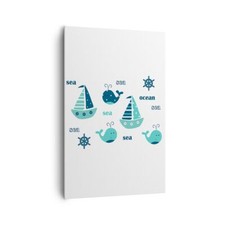 Quadro su Tela 80x120cm Balene