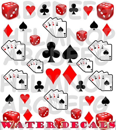 Water decals poker - water,