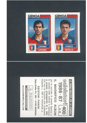 Figurina calciatori panini - figurina,