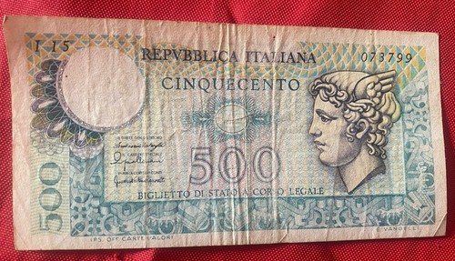 Banconota 500 lire italia - banconota,