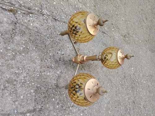 Lampadario vintage ottone e - in,
