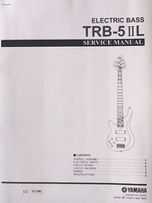 Yamaha TRB-5 IIL Basso Elettrico Manuale di Servizio e Libretto Elenco Ricambi.