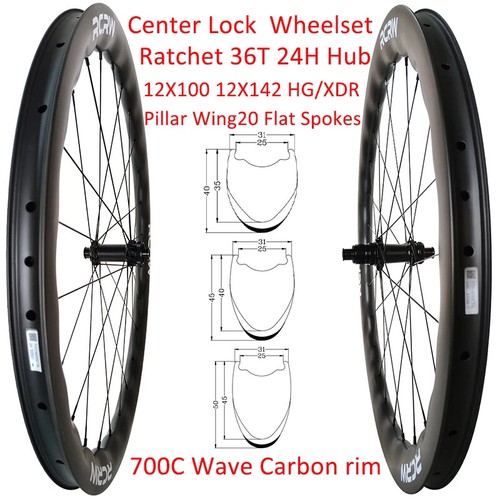 Set ruote carbonio onda - , bici