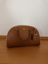 Prada Saffiano Bauletto Cognac