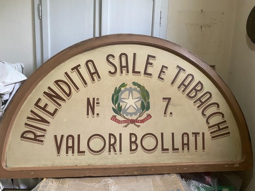 Insegna rivendita sali - sali, e