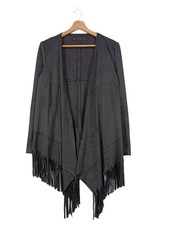 ZARA BASIC Cardigan Donna Giacca Taglia IT 40 nero stile casual