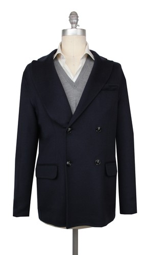 Cappotto cashmere blu - in,