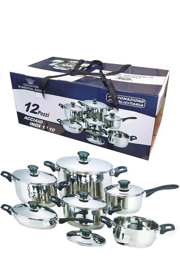Batteria pentole bavaria 12 - pentole,