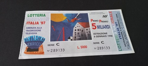 Biglietto lotteria nazionale - biglietto,