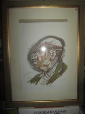Renato Guttuso Serigrafia Napoleone 30X40 Incorniciato SPESE GRATIS