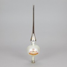 Puntale albero vintage Natale vetro glass Christmas decorations Tree Topper '70