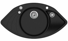 Lavello angolare nero lavello