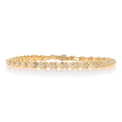 Bracciale oro giallo diamanti