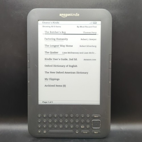 Amazon kindle 3rd generation - kindle,