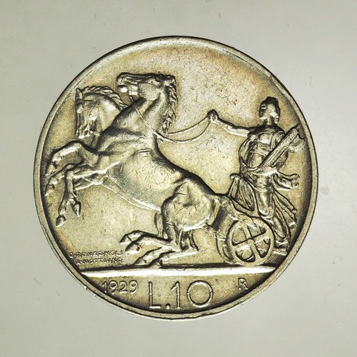 Lire 1929 biga silver - 10, **silver