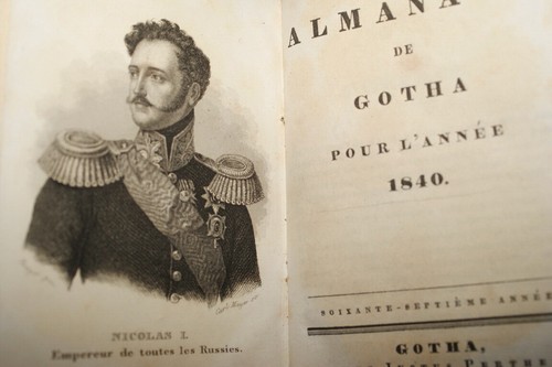 Almanach gotha 1840 - almanach, reliure