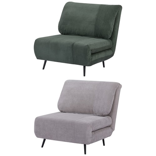 Homcom poltrona letto singolo - letto,