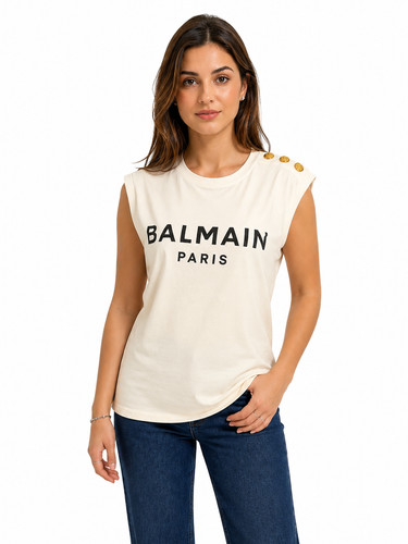 Maglietta smanicata balmain - maglietta,
