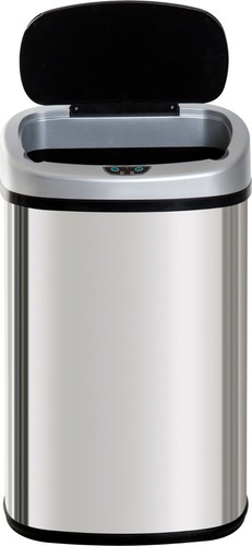 Pattumiera acciaio inox - acciaio,