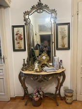 consolle Con Specchiera antica