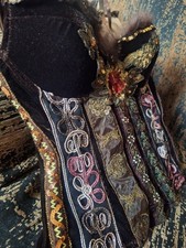 Bustino In Velluto Ricamato Tg.U