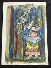 WILFREDO LAM disegno e quadro