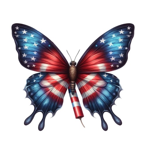 Adesivi usa farfalla - 2,