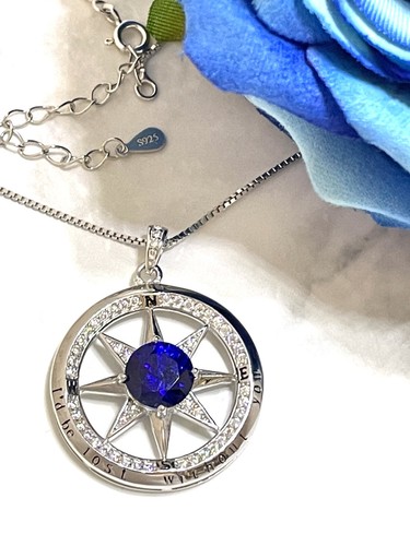 Collana bussola zaffiro - , 2