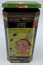 Scatola In Latta Miscela Di Caffè Cremador Passalacqua 1000 G. Vuota Vintage
